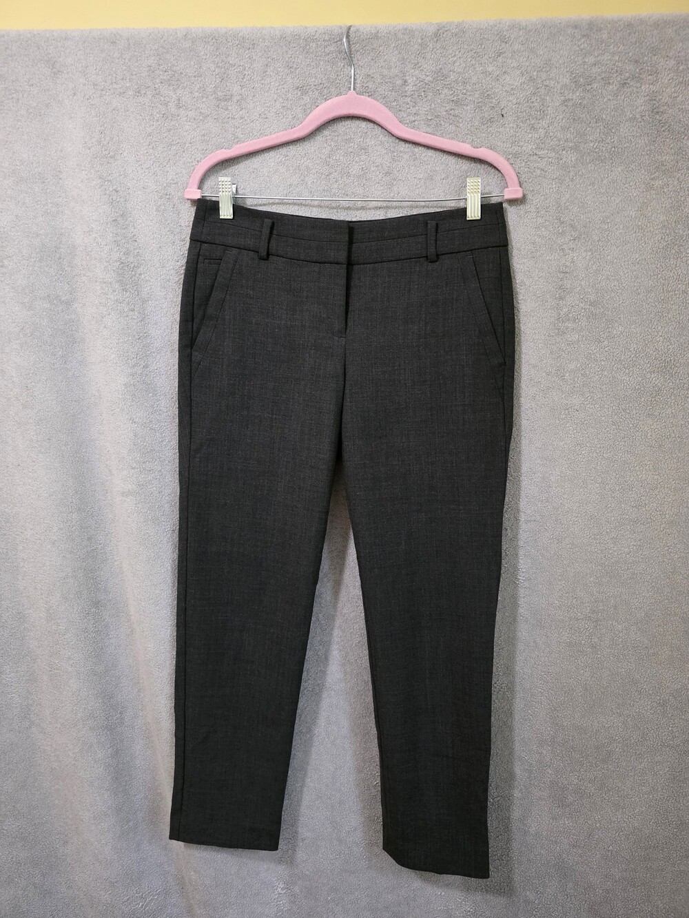 Ann Taylor LOFT Marisa Slacks Size 4P Dark Gray Ankle Pants